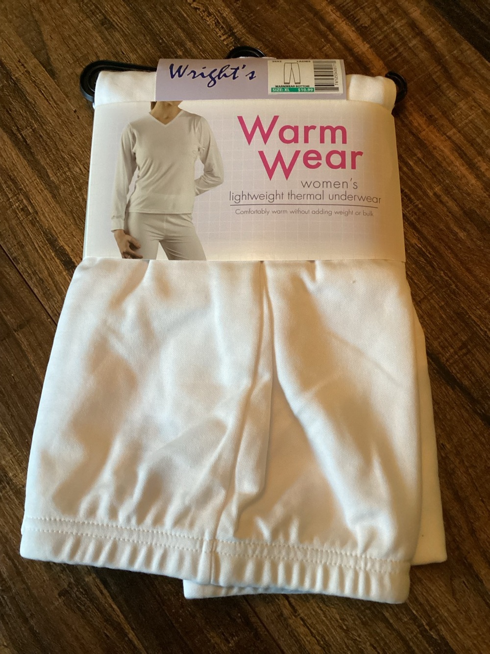 Wright’s Warm Wear Womens XL Thermal Underwear Bottoms White Lightweight NOS